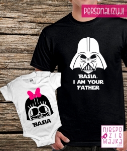 Komplet [imię], I am your father - dla taty i córki