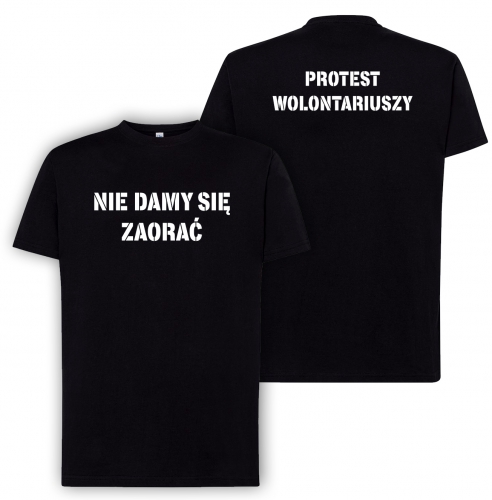 Koszulka PROTEST WOLONTARIUSZY dwustronna