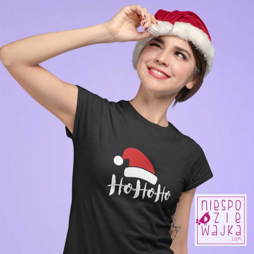 Koszulka świąteczna dla Mikołajki HoHoHo
