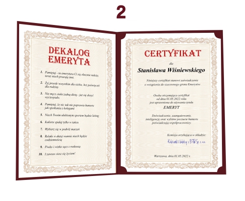 2_dekalog_dyplom_emeryta_certyfikat_niespodziewajka_emerytur