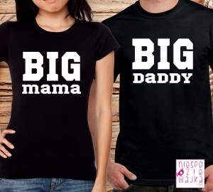 Komplet 2szt koszulek XXL BIG MAMA/ BIG DADDY