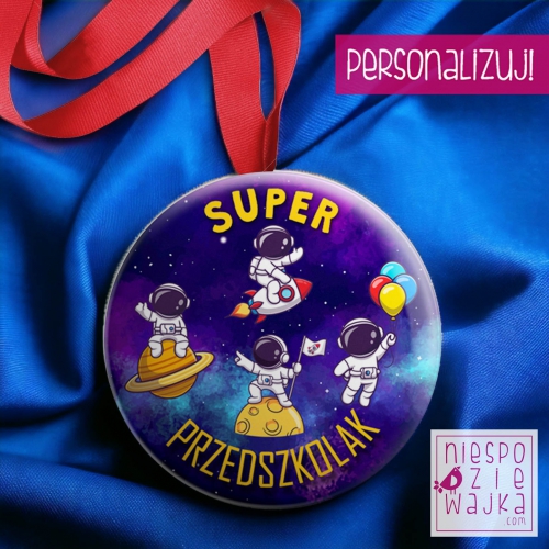 Medal na tasiemce 58 mm Super Przedszkolak