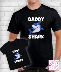 Komplet Daddy Shark, Baby Shark - dla taty i dziecka