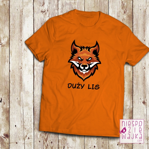 Koszulka Duży Lis - pomarańczowa