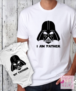 Komplet koszulka+body I am Father/My Father