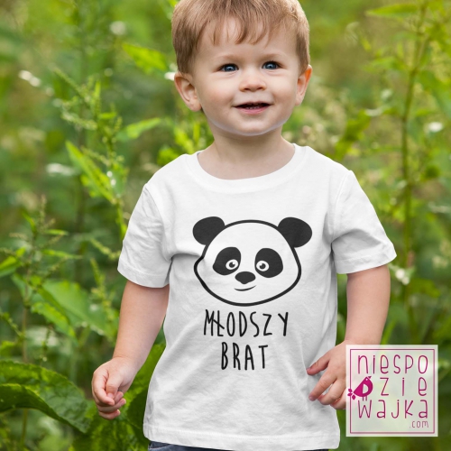 Koszulka dziecięca Młodszy brat panda