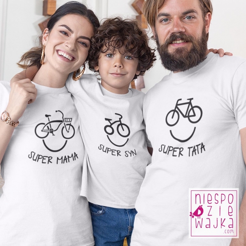 Komplet 2 koszulek+ koszulka dziecięca Happy Bike na rower