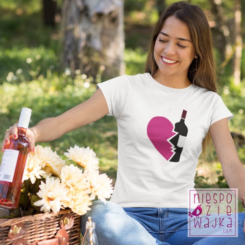 Koszulka Wino serce