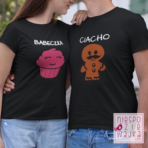 Komplet 2 koszulek Ciacho/Babeczka
