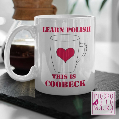 Kubek Learn Polish - Coobeck