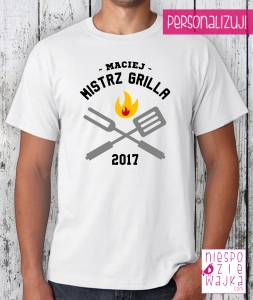 Koszulka Mistrz Grilla 2017 - personalizacja