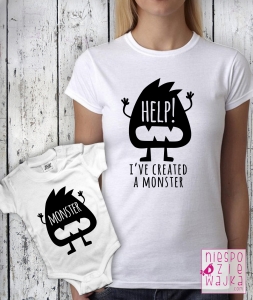 Komplet koszulka+body Monster - dla Mamy
