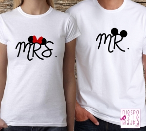 Komplet 2szt koszulek Mr. & Mrs.