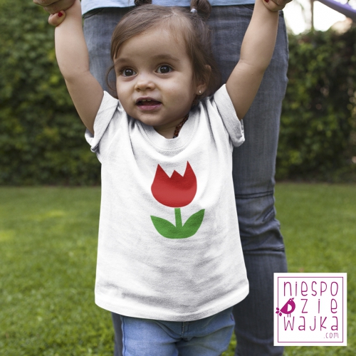 Koszulka dziecięca Tulipanek do kompletu Wiosna
